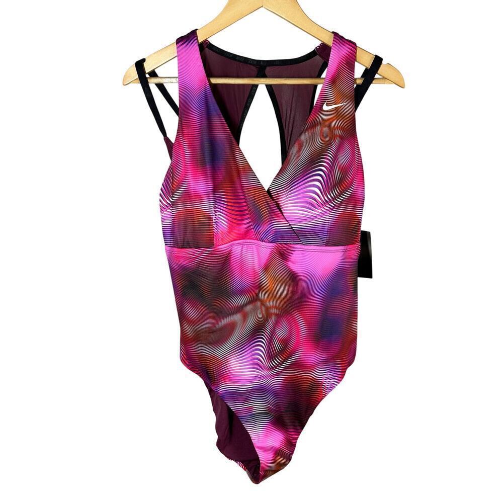 Nike Shift Layered Crossback One Piece Swimsuit Size XXL